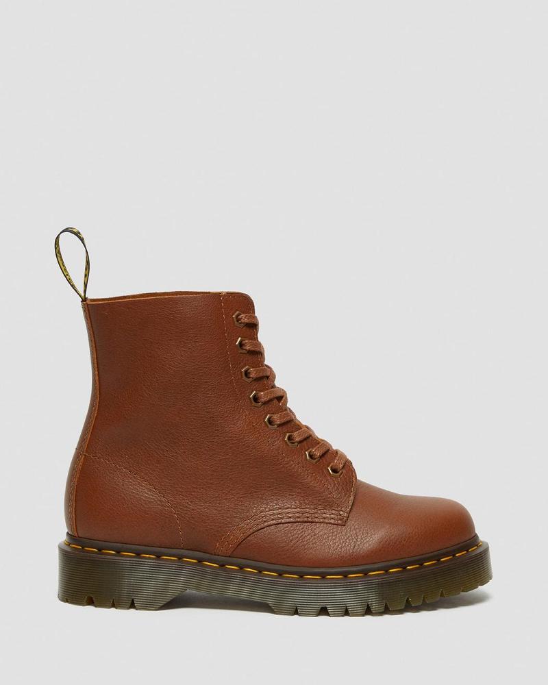 Men's Dr Martens 1460 Pascal Bex Leather Lace Up Boots Brown | AU 523PJJ